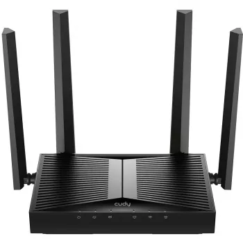 Tischrouter Cudy WR3600 Dualband Wi‑Fi 7 (802.11be), bis zu 2882 Mbit/s, 4× Gigabit LAN, 1× WAN, Schwarz