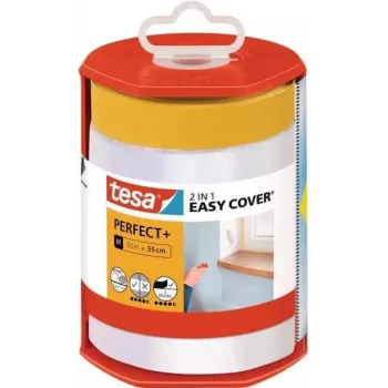 tesa Easy Cover Perfect+ 56570-00000-00 Abdeckfolie Gelb, Transparent (L x B) 33 m x 550 mm 1 Stück (56570-00000-00)