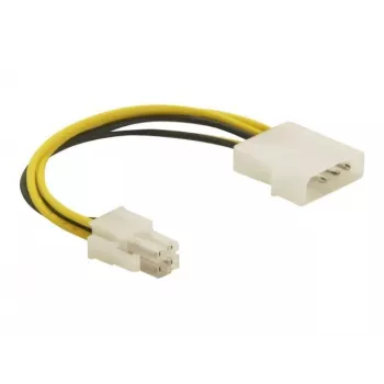 DeLOCK Kabel P4-Stecker Molex 4-Pin-Stecker Mehrfarbig 0,13 m
