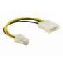 DeLOCK Kabel P4-Stecker Molex 4-Pin-Stecker Mehrfarbig 0,13 m