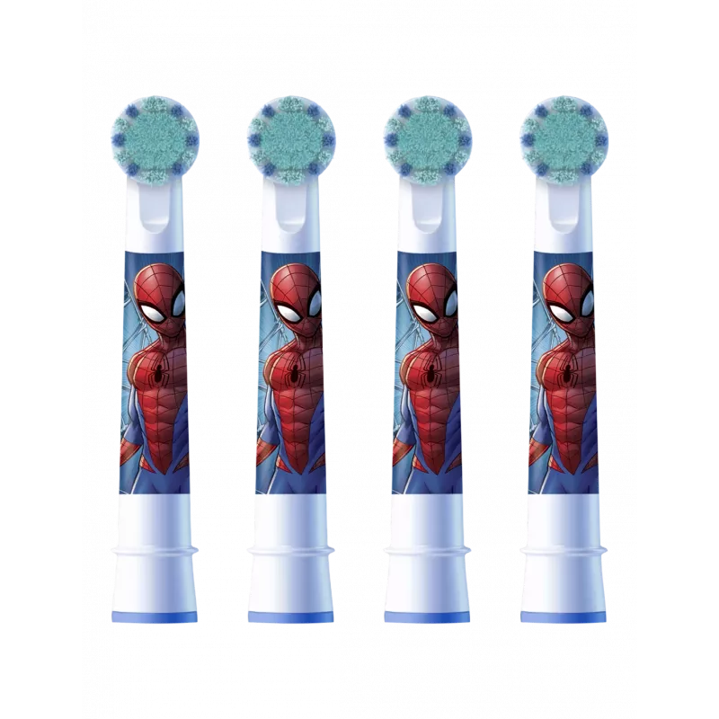 Oral-B EB10-4 Kids Spider-Man Ersatzbürstenköpfe, 4 Stk.