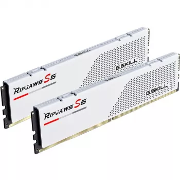 DIMM 64 GB DDR5-5600 (2x 32 GB) Dual-Kit, Arbeitsspeicher Weiß, F5-5600J3636D32GX2-RS5W, Ripjaws S5, INTEL XMP