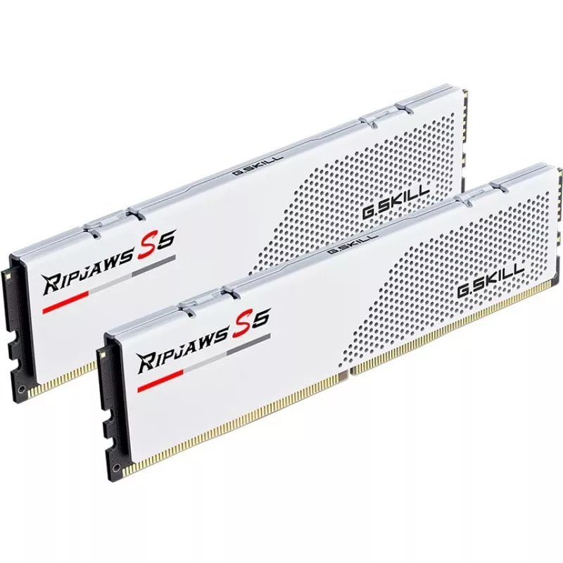 DIMM 64 GB DDR5-5600 (2x 32 GB) Dual-Kit, Arbeitsspeicher Weiß, F5-5600J3636D32GX2-RS5W, Ripjaws S5, INTEL XMP