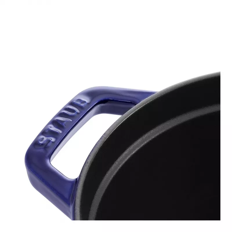 Gusseisen-Kokotte Staub 4,25 L, 29 cm, blau