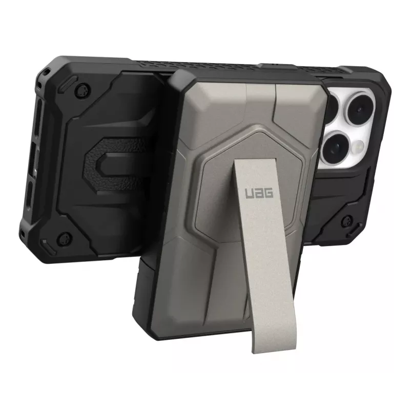 Urban Armor Gear 9B4411114036 Powerbank 10000 mAh Kabelloses Laden Schwarz, Titanium