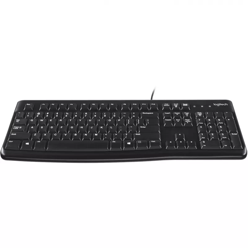 Logitech K120 Tastatur USB QWERTY Spanisch Schwarz (920-002499)