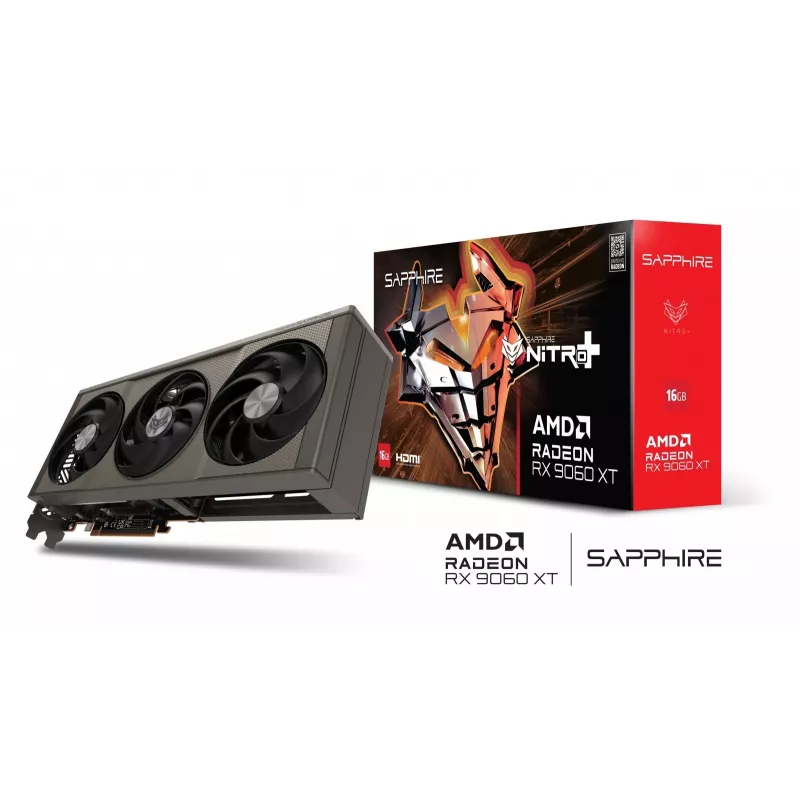 Grafikkarte Sapphire NITRO+ Radeon RX 9060 XT — 8 GB GDDR6, 128-Bit, PCIe x16 5.0