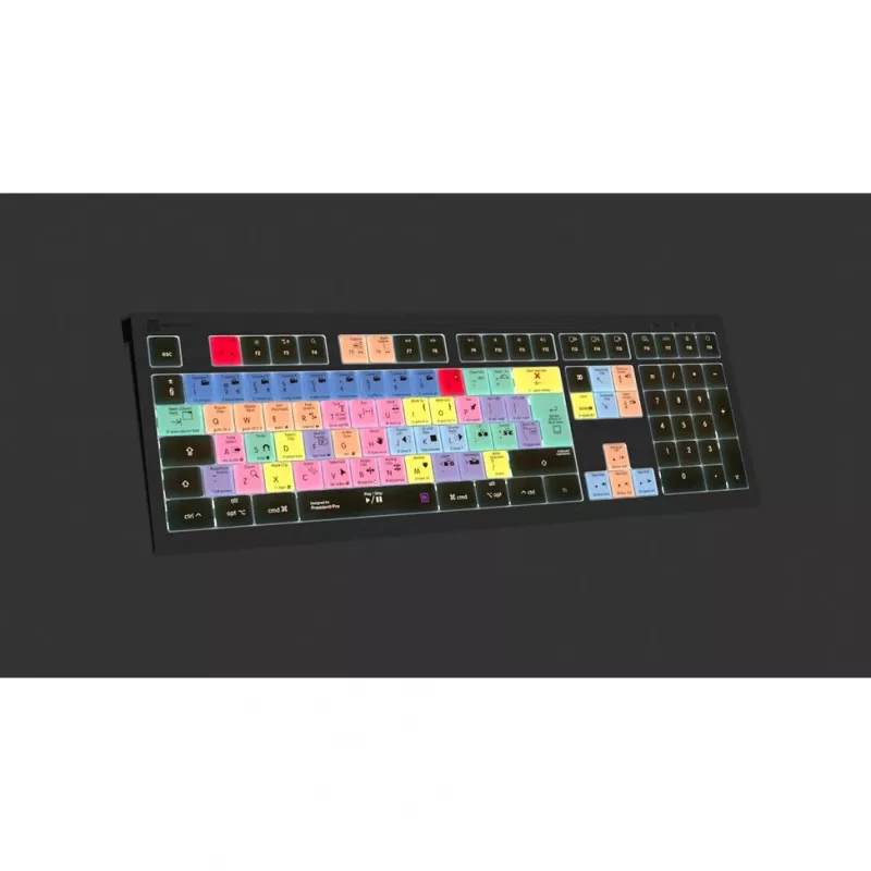 Logickeyboard LKB-PPROCC-A2M-UK Tastatur USB QWERTY Englisch Schwarz (LKB-PPROCC-A2M-UK)