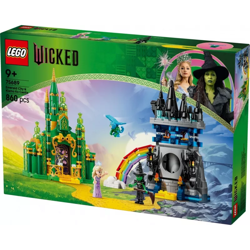 LEGO Bauset Wicked 75689 — Smaragdstadt und Kiamo Ko Schloss Spielset