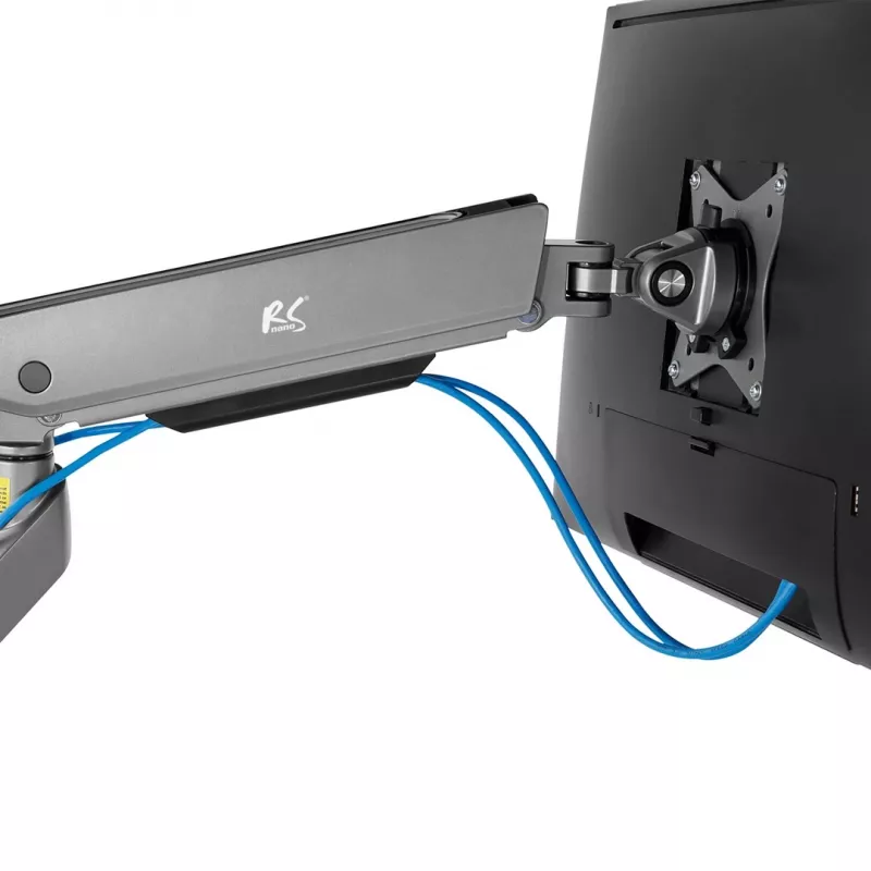 NanoRS Gaming Monitor Halterung 17-32 mit RGB LED Beleuchtung Tischhalterung höhenverstellbar schwenkbar neigbar max. 9 kg VESA 75x75 / 100x100