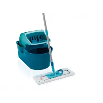 Leifheit 55092 Mop Mikrofaser 8000 ml Trocken&Nass Mikrofaser Blau, Grau