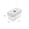 Frischhaltedose ZWILLING FRESH & SAVE Rechteckig Glas/Kunststoff-Set 3 Stück, 0,35/0,75/1,6 l, luftdicht, mikrowellen-/ofengeeignet/kühlschranktauglich