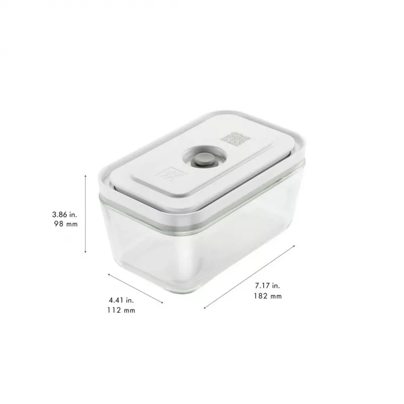 Frischhaltedose ZWILLING FRESH & SAVE Rechteckig Glas/Kunststoff-Set 3 Stück, 0,35/0,75/1,6 l, luftdicht, mikrowellen-/ofengeeignet/kühlschranktauglich