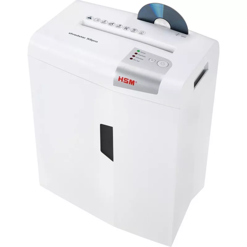 HSM shredstar X6pro Aktenvernichter, 2 x 15 mm + separater CD-Schneidemechanismus