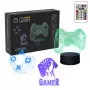 Tisch-LED-Lampe MANTA SNL122RGB RGB 3D-Lichtdekoration, farbwechselndes RGB, USB-betrieben