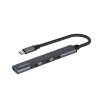 USB 3.0 4-Port Schnittstellen-Hub SAVIO AK-71 mit USB-C Host, 5000 Mbit/s, 2 Jahre Garantie