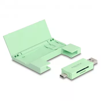 Kartenleser DeLOCK 91015 USB 3.2 Gen 1 Typ-A/Typ-C Mint