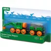 Wagon BRIO Clever Crane Wagon Lift and Load Schwarz Grün