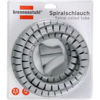 Brennenstuhl Kabel-Organizer Spiralschlauch L= 2,5 m, Ø= 20 mm, Grau