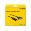 Serielles Kabel DeLOCK 66281 Schwarz 1,8 m RS-232 USB Typ-A