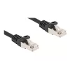 Netzwerkkabel DeLOCK RJ50 Stecker auf RJ50 Stecker S/FTP 0,25 m Schwarz