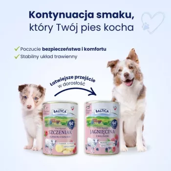 BALTICA regionale Geschmacksrichtungen Puppy Lamm mit Banane - Nassfutter für Hunde - 400g