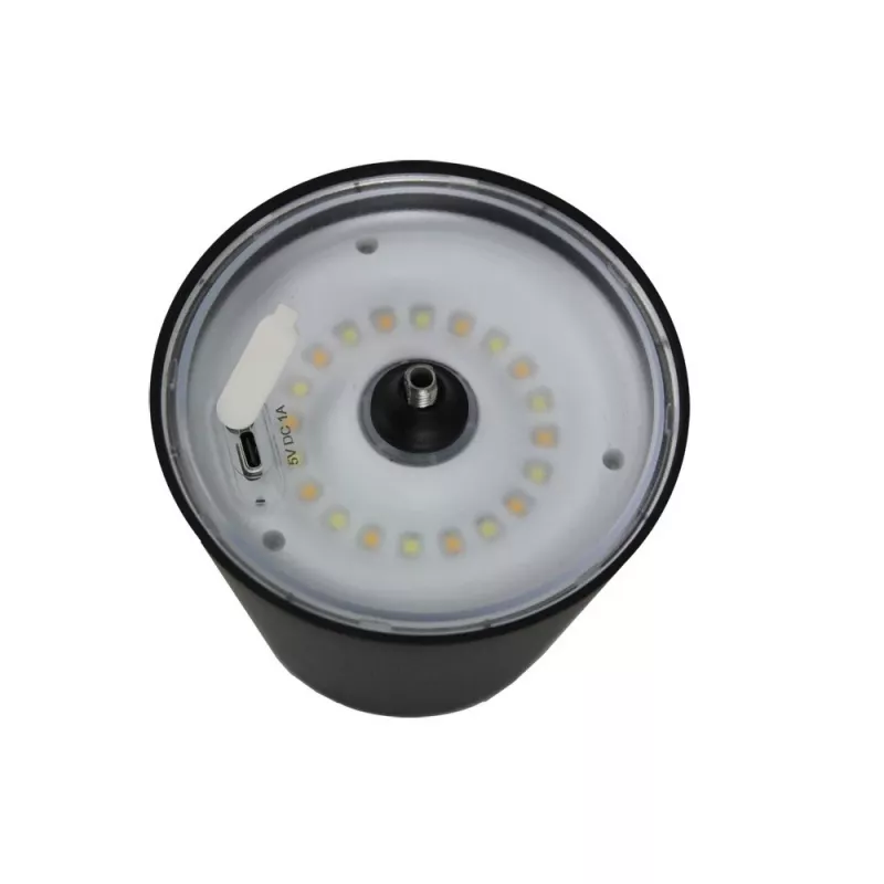 Tisch LED Schreibtischlampe ESPERANZA ELD119K Schwarz — 3W, 4000K, 200 lm, USB-C, 2400 mAh Batterie, 400 mm Höhe