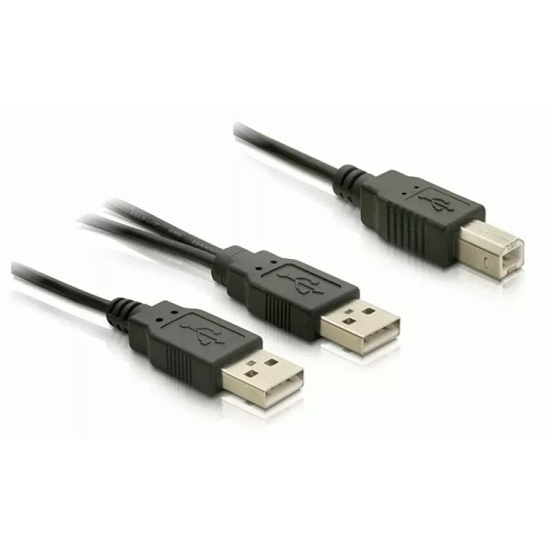USB-Kabel DeLOCK USB-B/USB-A Kabel 1 m Schwarz