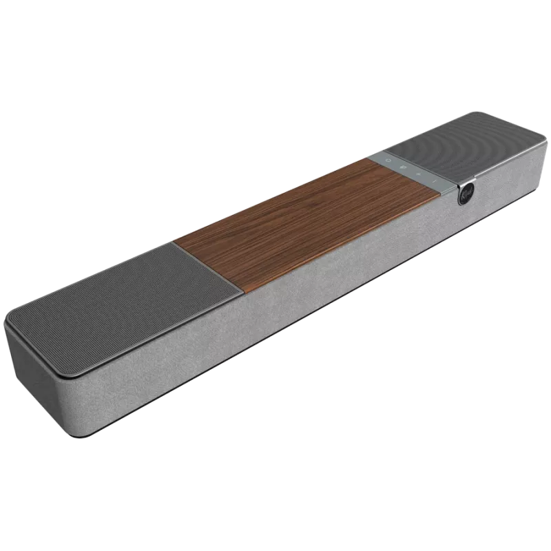 Soundbar KLIPSCH Flexus CORE 100 — 2.1 Kanäle, 100 W, integrierter Subwoofer, Grau/Walnuss