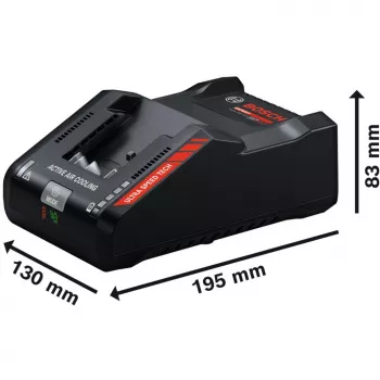 Powertools Expert Schnell-Ladegerät EXAL18V-160 (schwarz, AMPShare Alliance)