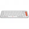 Logitech POP Icon Keys - Tastatur - Kabellos - Bluetooth LE - QWERTY - US International - Off White, Orange (920-013072)
