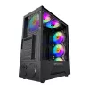 Darkflash LEO Computergehäuse (schwarz)