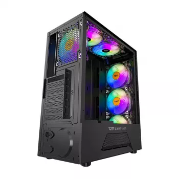 Darkflash LEO Computergehäuse (schwarz)