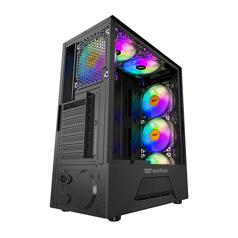 Darkflash LEO Computergehäuse (schwarz)