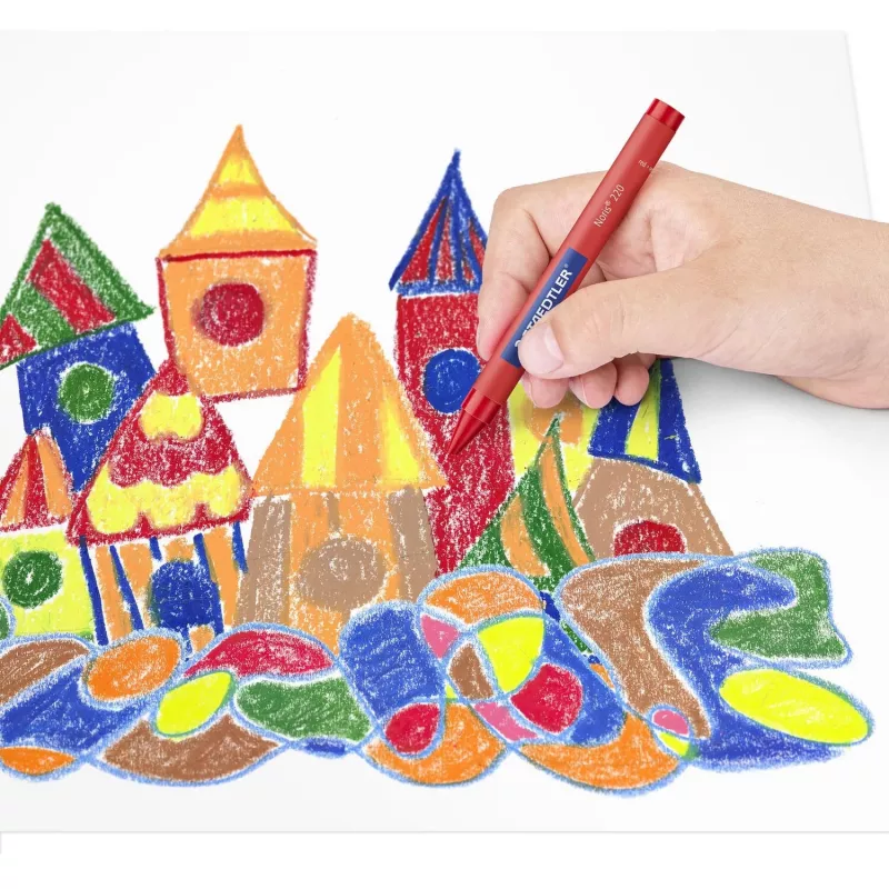 Wachsmalstift Staedtler 220 08 C12 Farben sortiert 12 Stück