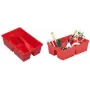 Aufbewahrungsbox allit McPlus Carry 38, Polypropylen, ergonomischer Griff, rot