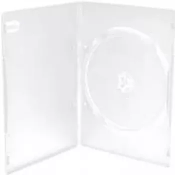 MEDIARANGE Zubehör CD-/DVD-Rohlinge - DVD-Hülle - 1 Disc - Transparent - Kunststoff - 120 mm - RoHS