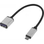 Renkforce RF-4888284 USB-Kabel 0,15 m 3.2 Gen 1 (3.1 Gen 1) USB-C USB-A Schwarz - Silber (RF-4888284)
