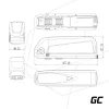 E-Bike-Akku 36V 20Ah 720Wh Unterrohr
