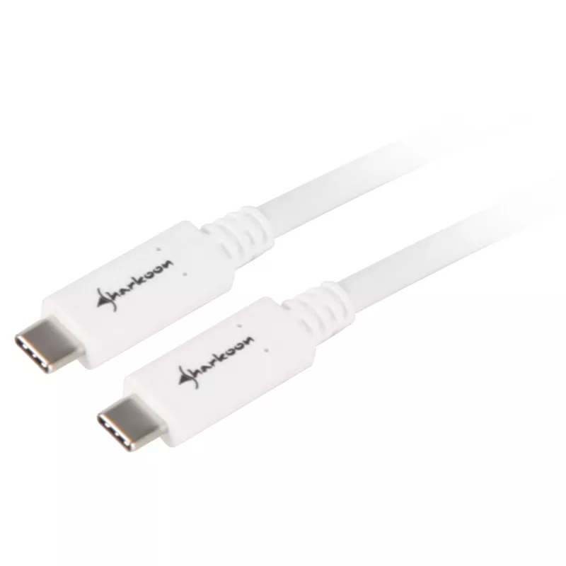 USB-Kabel Sharkoon USB 3.2 Gen 1 0,5 m Weiß