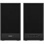 Multimedia - Lautsprecher SVEN SPS-702 (Stereo, 40W, 40Hz-22Hz, schwarzes Leder)