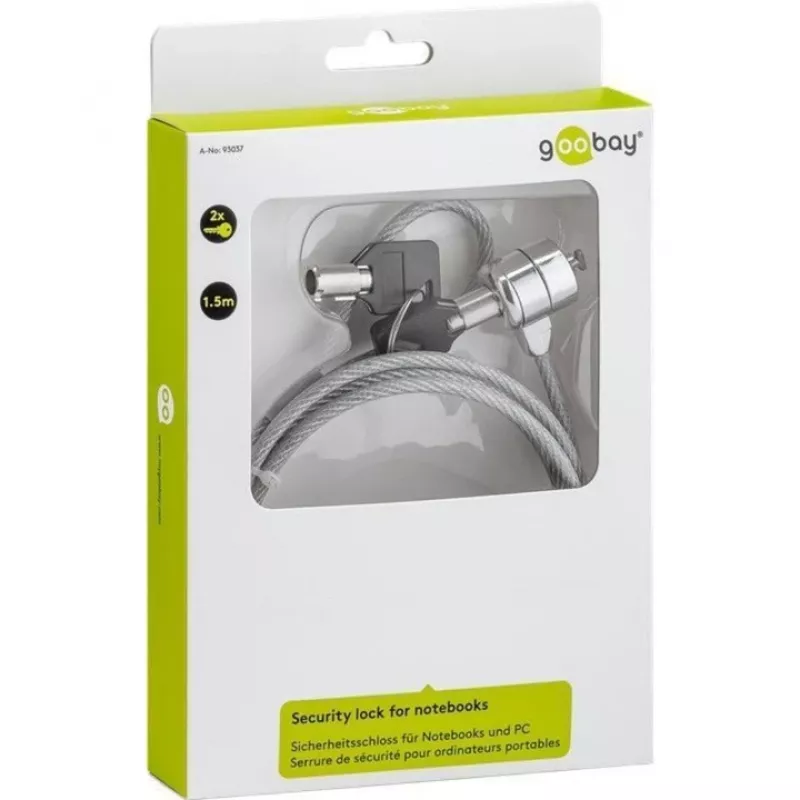 Kabelschloss Goobay 93037 Grau 1,5 m