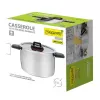 Kochtopf Maestro MR-3530-24 Edelstahl 24 cm, 5,5 L, klappbare Griffe, Glasdeckel