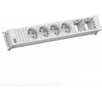 Steckdosenleiste Bachmann 916.717 – 4x UTE-Steckdosen, 2x Kabel/Module, 0,2 m Kabel