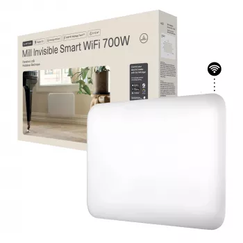 Mill Invisible Smart WiFi Heater PA700WIFI4 700 W für Räume bis 12 m² Weiß IPX4