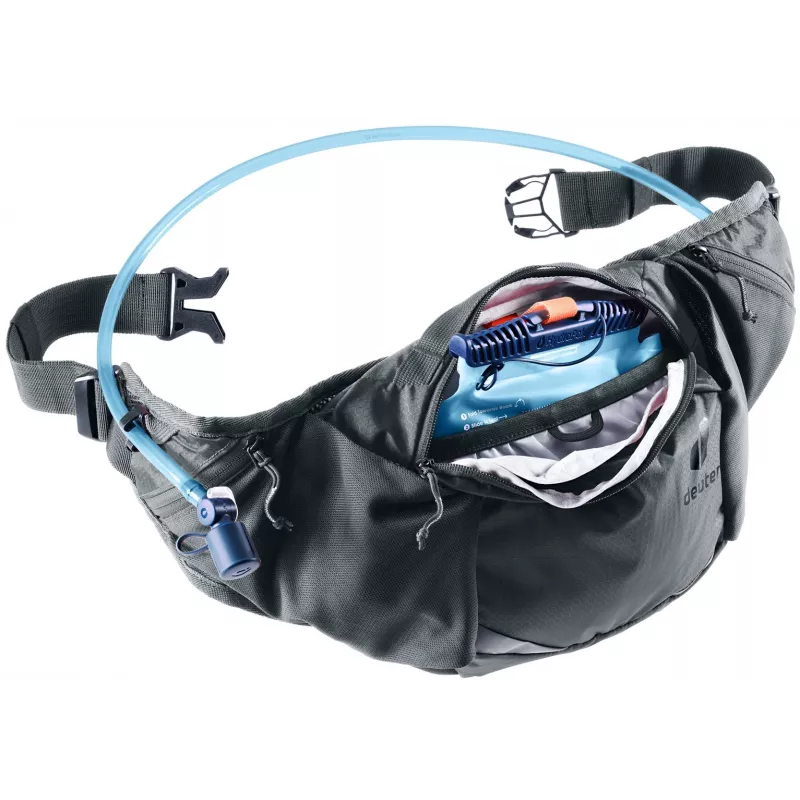 Hüfttasche DEUTER Pulse 3 nierenkompatibel, verstellbarer Gürtel, 3 L, Graphit, 330 g