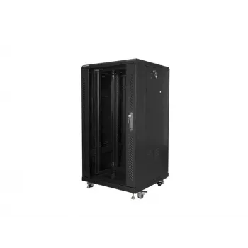 Lanberg FF01-6622-12B Rack-Schrank 22U freistehend Schwarz