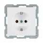 Steckdose Typ F berker 47436089, 16 A, 250 V, weiß, Duroplast-Gehäuse