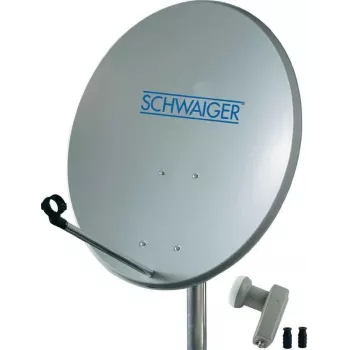 Satellitensystem SCHWAIGER SPI5500SET2 für 2 Teilnehmer, LNB-Set mit Zweifachausgang