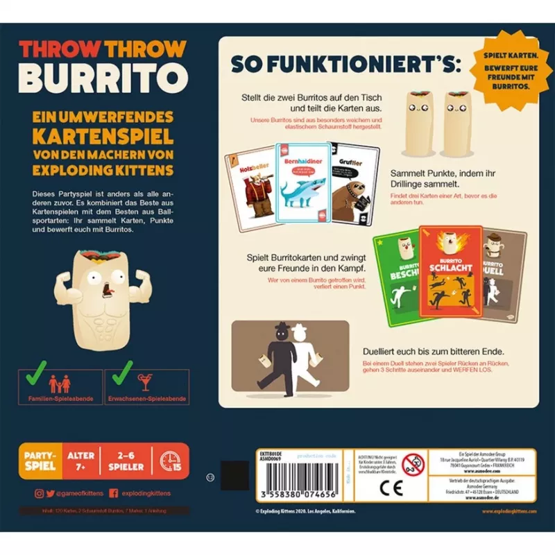 Throw Throw Burrito Familienspiel